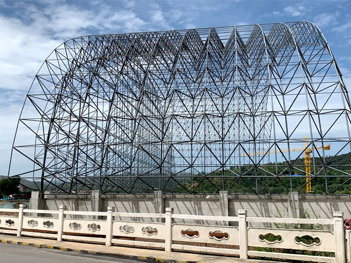 海西山寨矿储煤棚网架