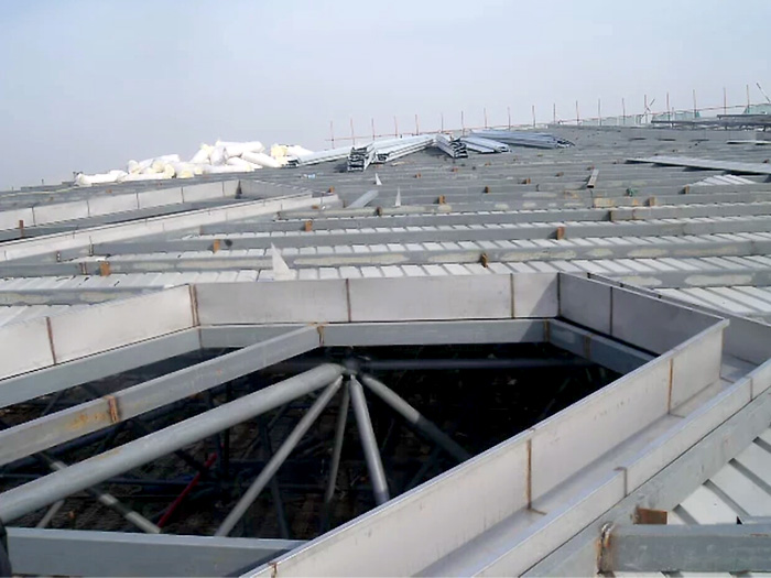 海西安吉县体育馆网架